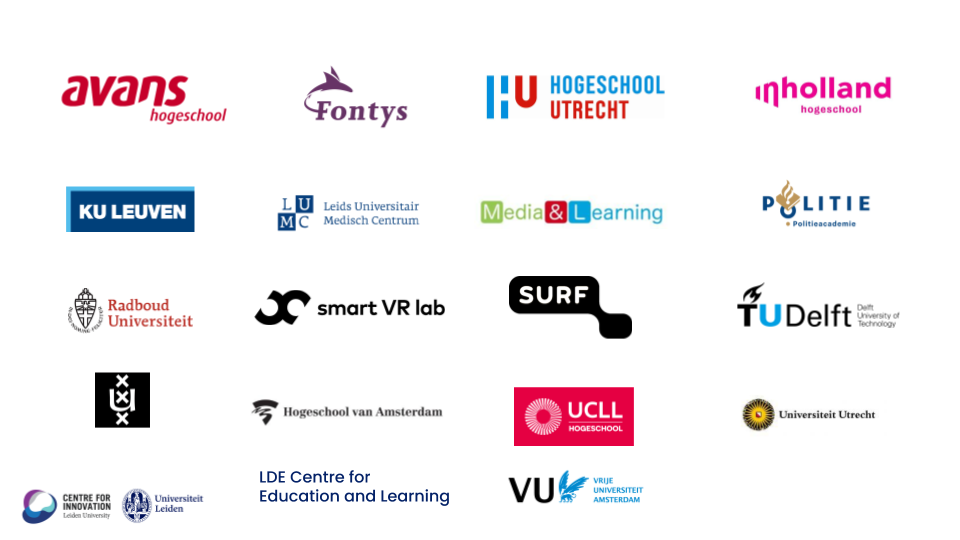 Participating Organizations at the XR for higher education and research community meeting in march 2020