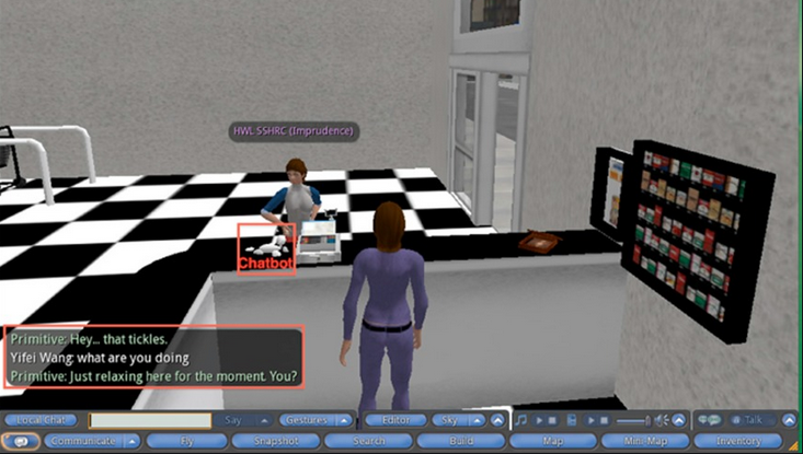 VILLAGE (Virtual Immersive Language Learning and Gaming Environment) is an example of XR for language learning.